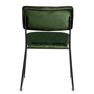 Chaises Paulista (lot de 2) Velours/ Métal - Vert sapin