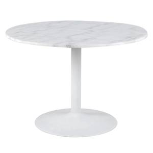 Table Menden Marbre / Métal - Blanc - Blanc