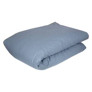 Beddengoed SW-Slub-B Katoen - Blauw grijs - 155 x 220 cm