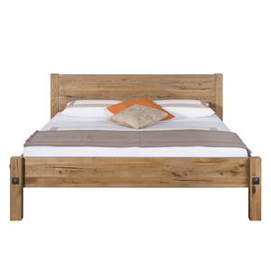 Houten bed Porto Alegre I Geolied massief moeraseikenhout - 180 x 200cm