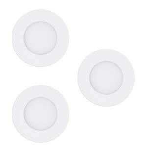 Spot encastrable Fueva V Matière plastique / Acier - 3 ampoules - Blanc