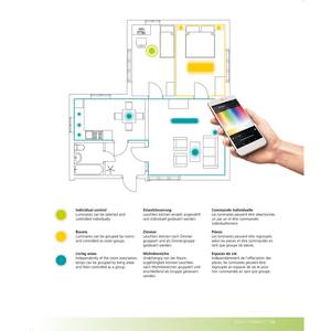 LED-Wandleuchte Caldiero Acrylglas / Stahl - 1-flammig - Grau