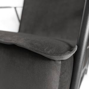 Fauteuil Canoas II Velours - Velours Ravi: Gris