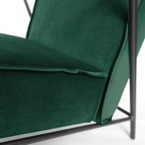 Fauteuil Canoas II Velours - Velours Ravi: Vert vieilli