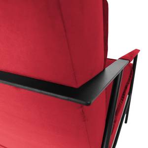 Fauteuil Canoas II fluweel - Velours Ravi: Rood