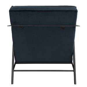 Fauteuil Canoas II Velours - Velours Ravi: Bleu foncé