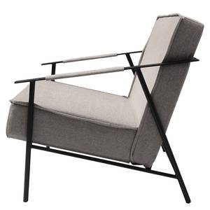 Fauteuil Canoas II Velours - Tissu Idis: Gris