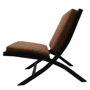 Fauteuil Bourke I antieke leerlook - Cognackleurig