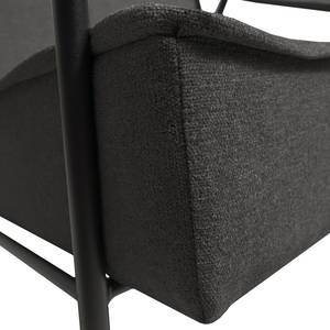 Fauteuil Canoas II Velours - Tissu Idis: Anthracite