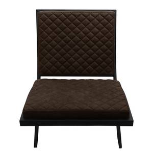 Fauteuil Bourke I Aspect cuir vieilli - Marron