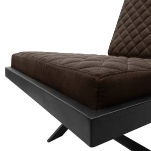 Fauteuil Bourke I antieke leerlook - Bruin