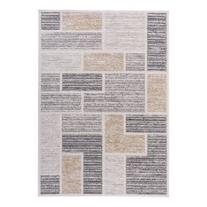 Tapis Florentine Fibres synthétiques - Beige / Gris - 133 x 190 cm