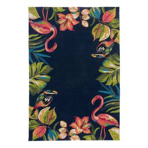 In-/Outdoorteppich Rosetta Polyester - Dunkelblau / Tropic - 120 x 180 cm