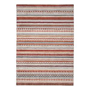 Laagpolig vloerkleed Fasa I Kunstvezels - beige/roestbruin - Rood - 70 x 140 cm