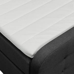 Boxspring Nordic geweven stof - Stof TBO: 9 anthrazite - 180 x 200cm - H3 medium