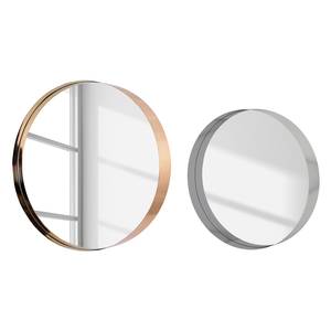 Miroir Goolwa (lot de 2) Argenté - Verre - Métal