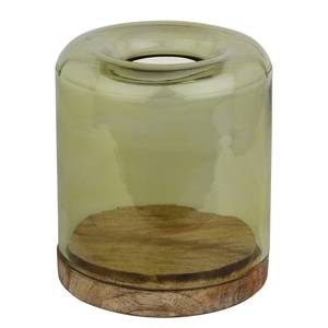 Teelichthalter Wilston (2er-Set) Durchsichtig - Glas - Holzart/Dekor - 11 x 12 x 11 cm
