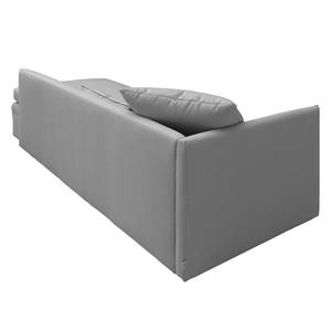 Schlafsofa Guest Webstoff Grau - Armlehne davorstehend links - 2 Kissen