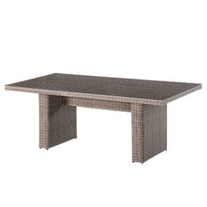 Set da pranzo Villebon I (7 pezzi) Tessuto/Polyrattan - Antracite/Marrone