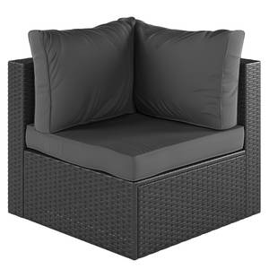 Loungeset Paradise Lounge IV (5-teilig) Polyrattan / Webstoff - Grau / Anthrazit