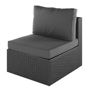 Loungeset Paradise Lounge VI (5-teilig) Polyrattan / Webstoff - Grau / Anthrazit