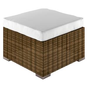 Loungeset Joye (5-teilig) Polyrattan / Webstoff - Beige / Braun