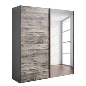 Schwebetürenschrank Timberstyle Sunwood / Graphit - Breite: 150 cm