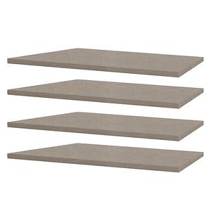 Planken Rauch (set van 4) Beige - Plaatmateriaal - 43 x 2.2 x 50 cm