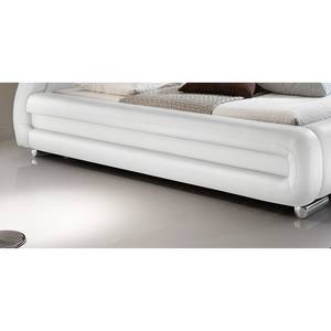 Gestoffeerd bed Bolzano kunstleer - Wit - 160 x 200cm