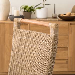 Eetkamerstoel Bali IV Loom/massief suarhout - cappuccinokleurig/suarhout