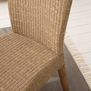 Chaises Bali IV (lot de 2) Loom / Suar massif - Cappuccino / Suar