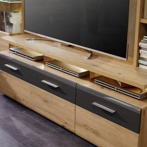 Tv-meubel Soldeu Artisan eikenhouten look/grijs