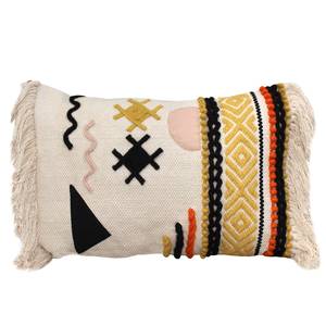 Cuscino decorativo Mantena Tessuto di cotone, multicolore.