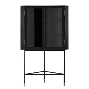 Armoire d’angle Luuk Noir mat / Doré