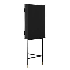 Armoire d’angle Luuk Noir mat / Doré