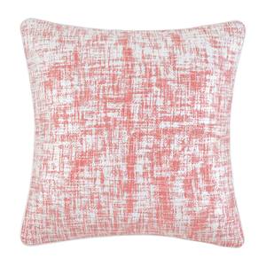 Coussin Aria Coton - Crème / Corail