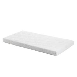 Matelas hülsta now minimo I 100 % satin de coton matelassé sur mousse polaire en polyester - Blanc