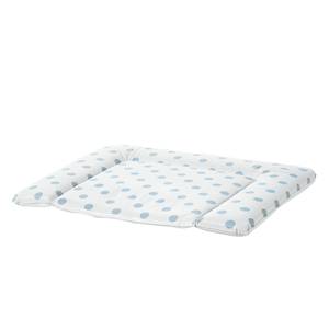 Matelas à langer hülsta now minimo Revêtement lavable et rembourrage en polaire thermique - Blanc / Bleu clair