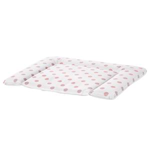 Matelas à langer hülsta now minimo Revêtement lavable et rembourrage en polaire thermique - Blanc / Rose