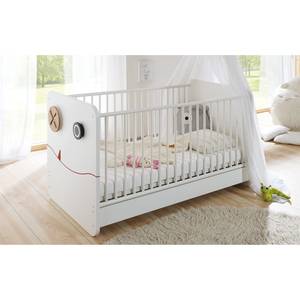 Lit bébé hülsta now minimo MDF - Blanc neige