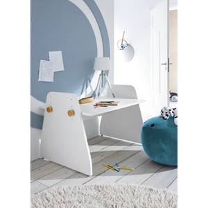 Bureau Minimo MDF - Blanc / Chêne naturel