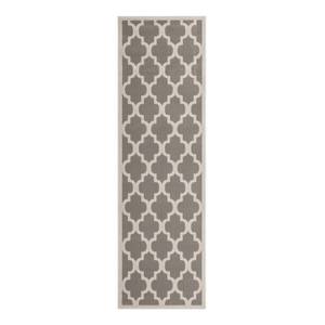 Tapis de couloir Manolya 2097 Taupe - 80 x 250 cm