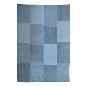 Kurzflorteppich Lyrical 110 Baumwollstoff - Jeansblau - 160 x 230 cm