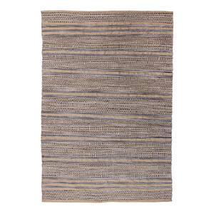 Kurzflorteppich Sienna 810 Baumwollstoff - Grau - 120 x 170 cm