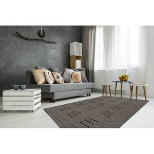 Laagpolig vloerkleed Indonesia-Malang Taupe - 80 x 150 cm