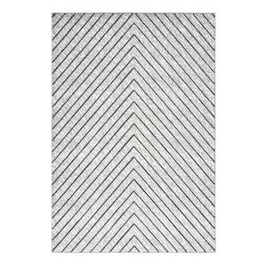 Kurzflorteppich Dominica-Delices Webstoff - Hellgrau - 80 x 150 cm