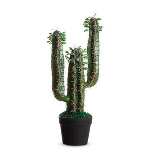 Plante artificielle cactus II PVC - Vert / Marron