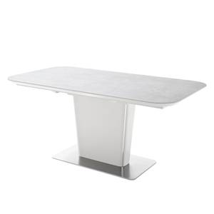 Table Kool Acier inoxydable - Imitation béton / Blanc