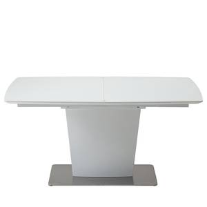 Eettafel Heven glas/roestvrij staal - wit/roestvrij staal