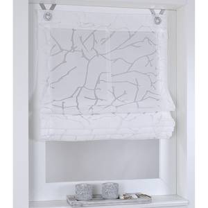 Rolgordijn Jerry Geweven stof - wit - 80 x 140 cm